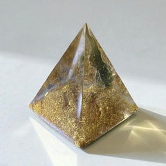 Moldavite Orgone Generator Pyramid 28mm