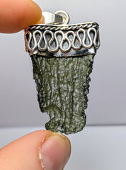 4.65g Moldavite, Silver Pendant