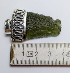 4.65g Moldavite, Silver Pendant