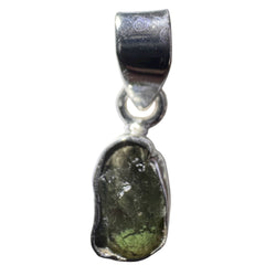 1.44g Bezel Set Moldavite/Silver Pendant