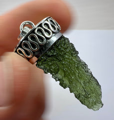 4.69g Moldavite/Silver pendant