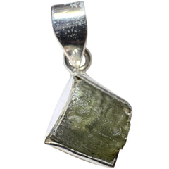 2.39g Bezel Set Moldavite/Silver Pendant