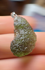 4g Moldavite/Silver pendant