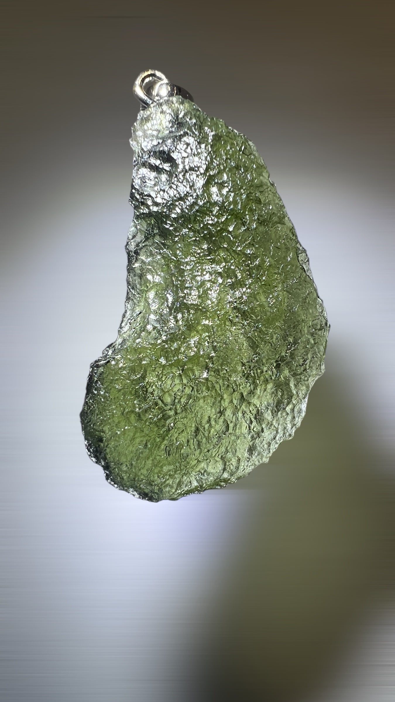 4g Moldavite/Silver pendant