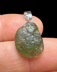 2.28g Moldavite/Silver pendant