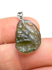 2.28g Moldavite/Silver pendant