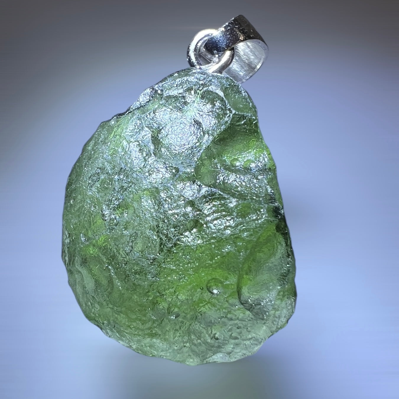 2.28g Moldavite/Silver pendant