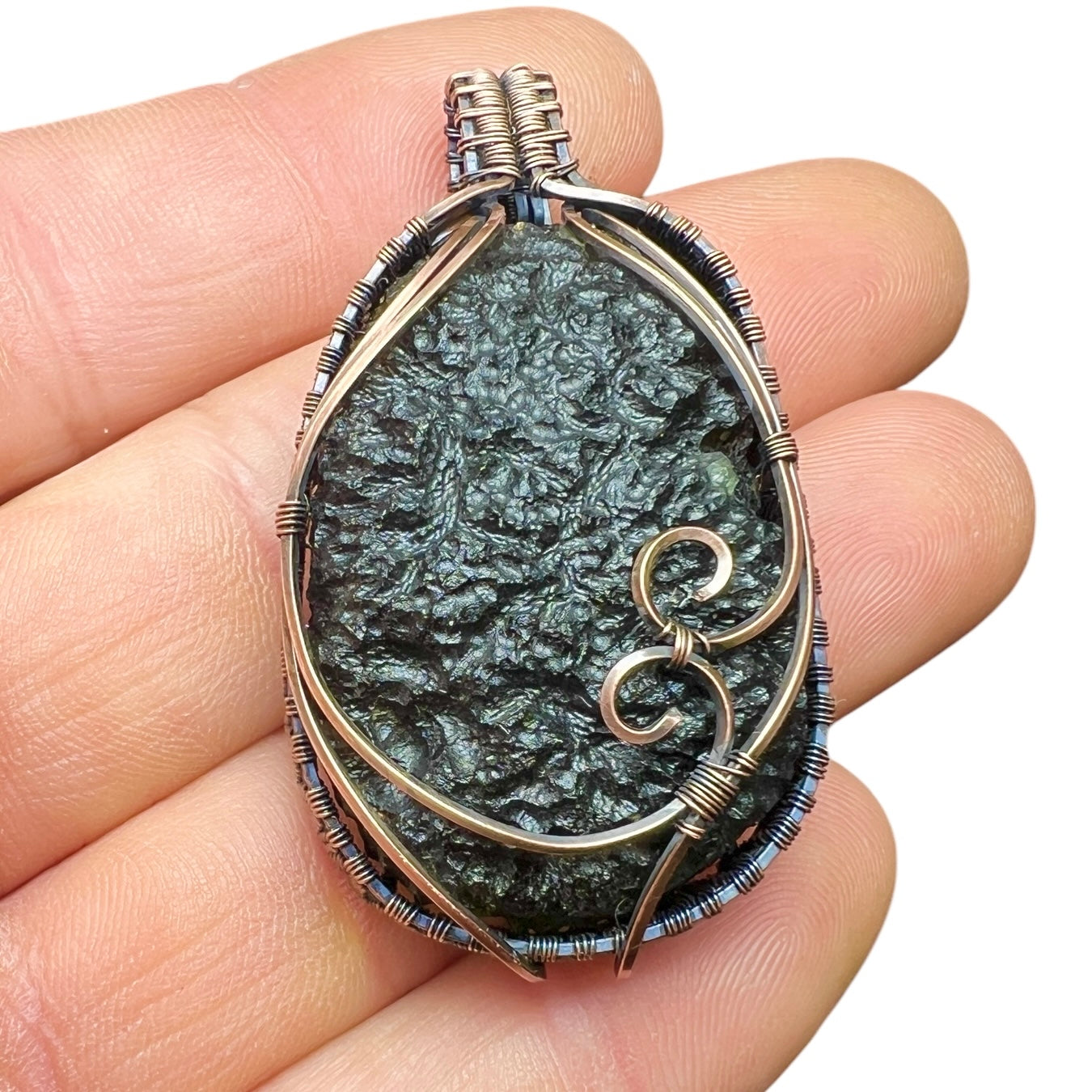 18.27g Moldavite pendant. "The game changer".