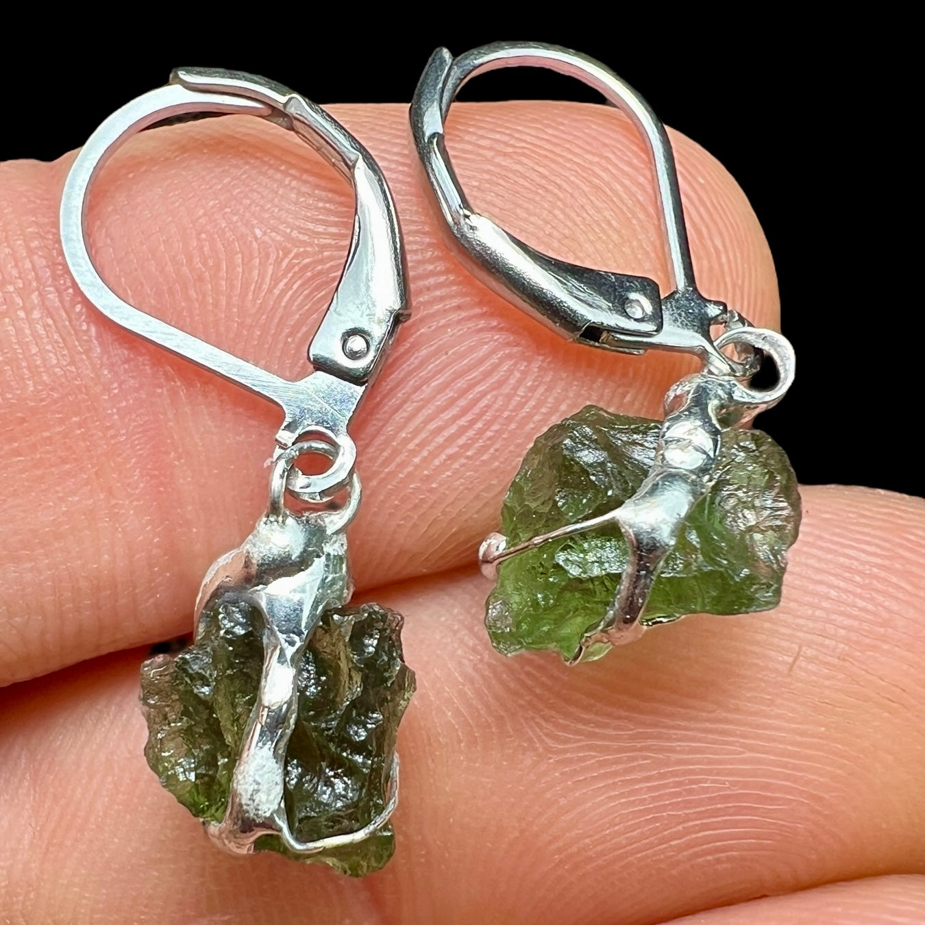 Moldavite Earrings (1.68g)