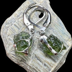 Moldavite Earrings (1.68g)