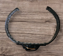 Moldavite/Copper bracelet