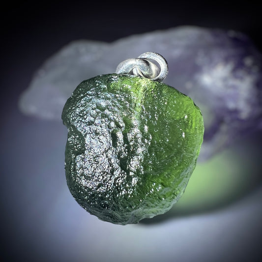 3.51g Moldavite pendant.