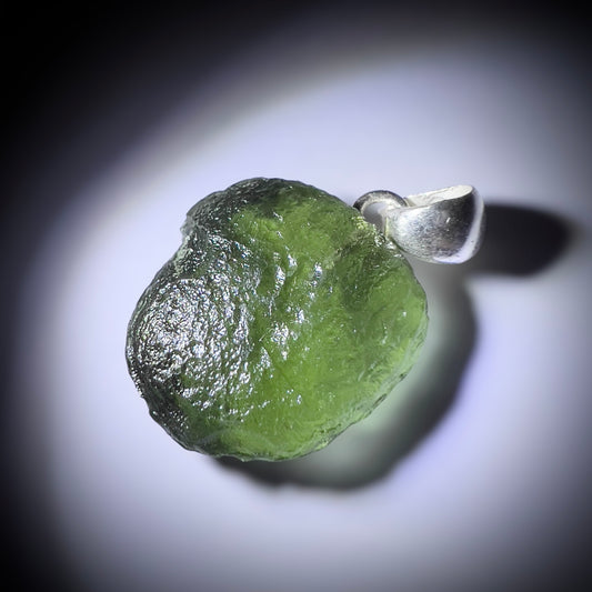 3.51g Moldavite pendant.