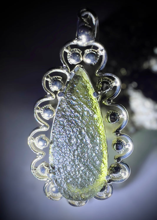 6.78g Moldavite Pendant