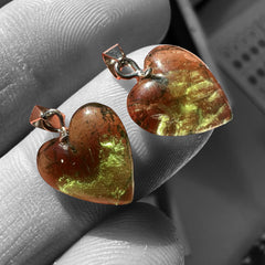 Moldavite Heart pendant
