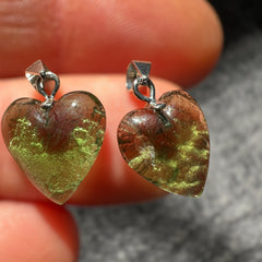 Moldavite Heart pendant