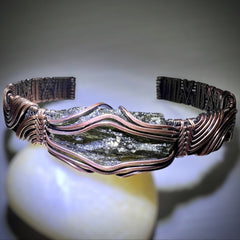 2.87g Chlum Moldavite & Copper Bracelet
