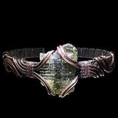 1.25g Moldavite & Copper Bracelet