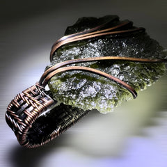 5.32g Chlum Moldavite & Copper Pendant