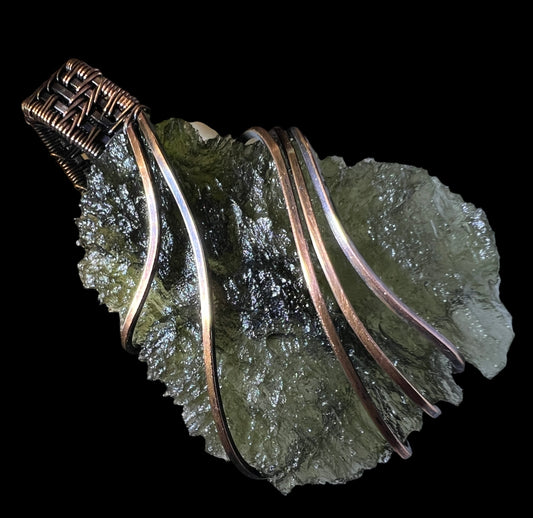 5.32g Chlum Moldavite & Copper Pendant