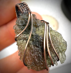5.32g Chlum Moldavite & Copper Pendant