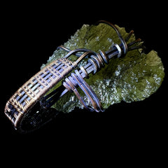 5.32g Chlum Moldavite & Copper Pendant