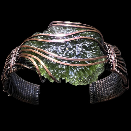10.21g Maly Chlum Moldavite "Rolex" Bracelet.