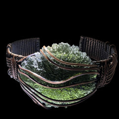 10.21g Maly Chlum Moldavite "Rolex" Bracelet.