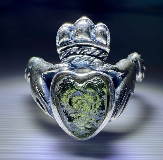 Claddagh Silver Ring (Size K, 5-1/4)