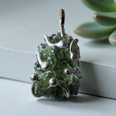 Moldavite & Silver Pendant 2.45g