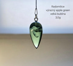 Apple Green Pendulum, Large Enclosed Bubble  (3.0g)