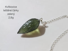 Florets Polished Lines Green Pendulum (2.8g)