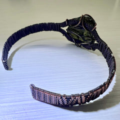2.93g Moldavite & Copper Bracelet