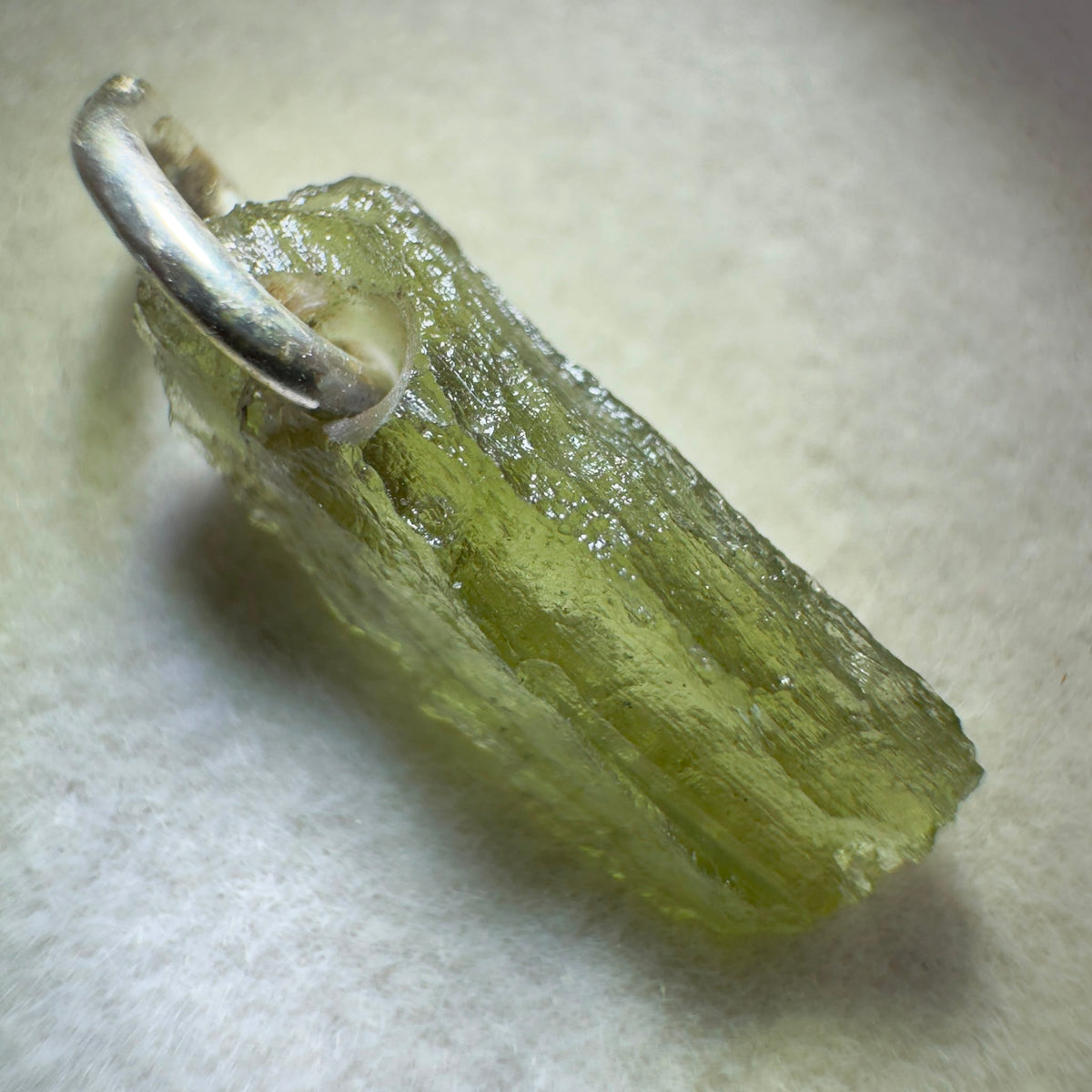 Moldavite Pendant | 0.46g | Chlum