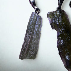 3.25g Moldavite Wholesale Lot Pendants (5 pieces)