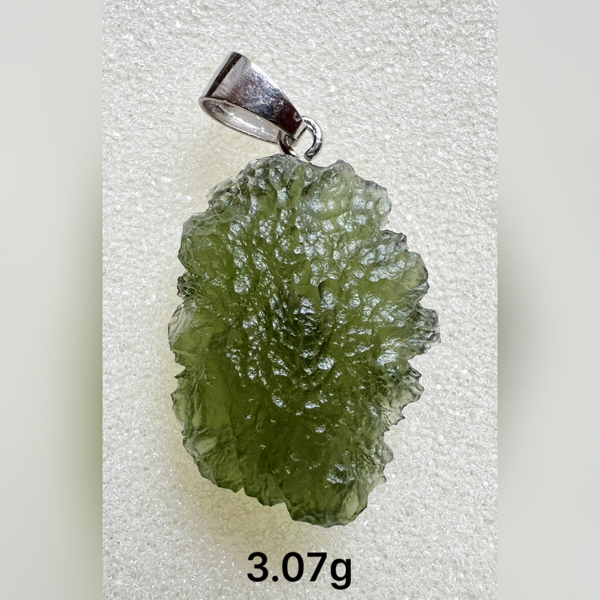 3.07g Moldavite/Silver pendant