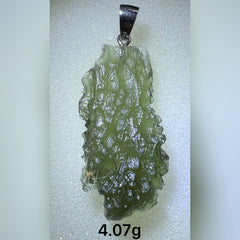 4.07g Moldavite/Silver pendant